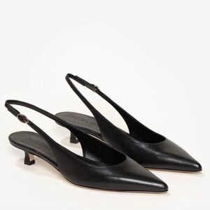 M. Gemi The Lisinda Black Low Heel Slingback
